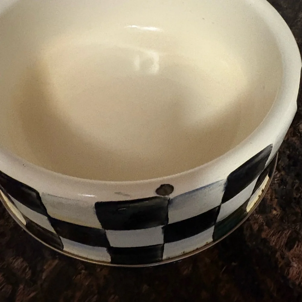 MacKenzie-Childs Elegant Cream Bowl